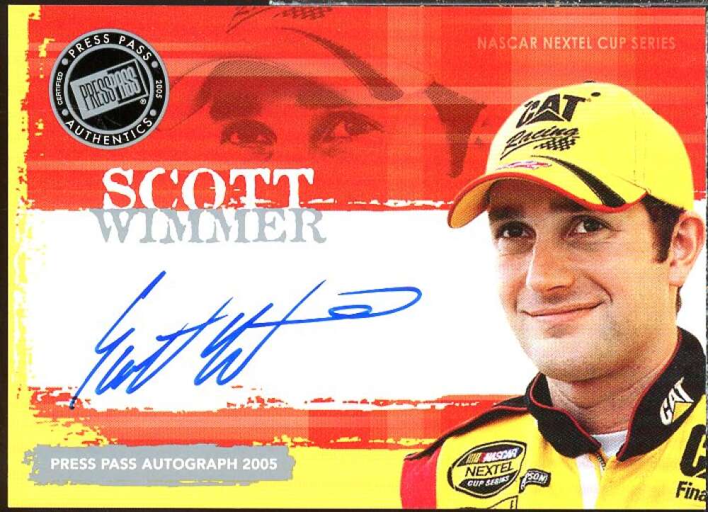 Scott Wimmer E Card 2005 Press Pass Autographs #62  Image 1