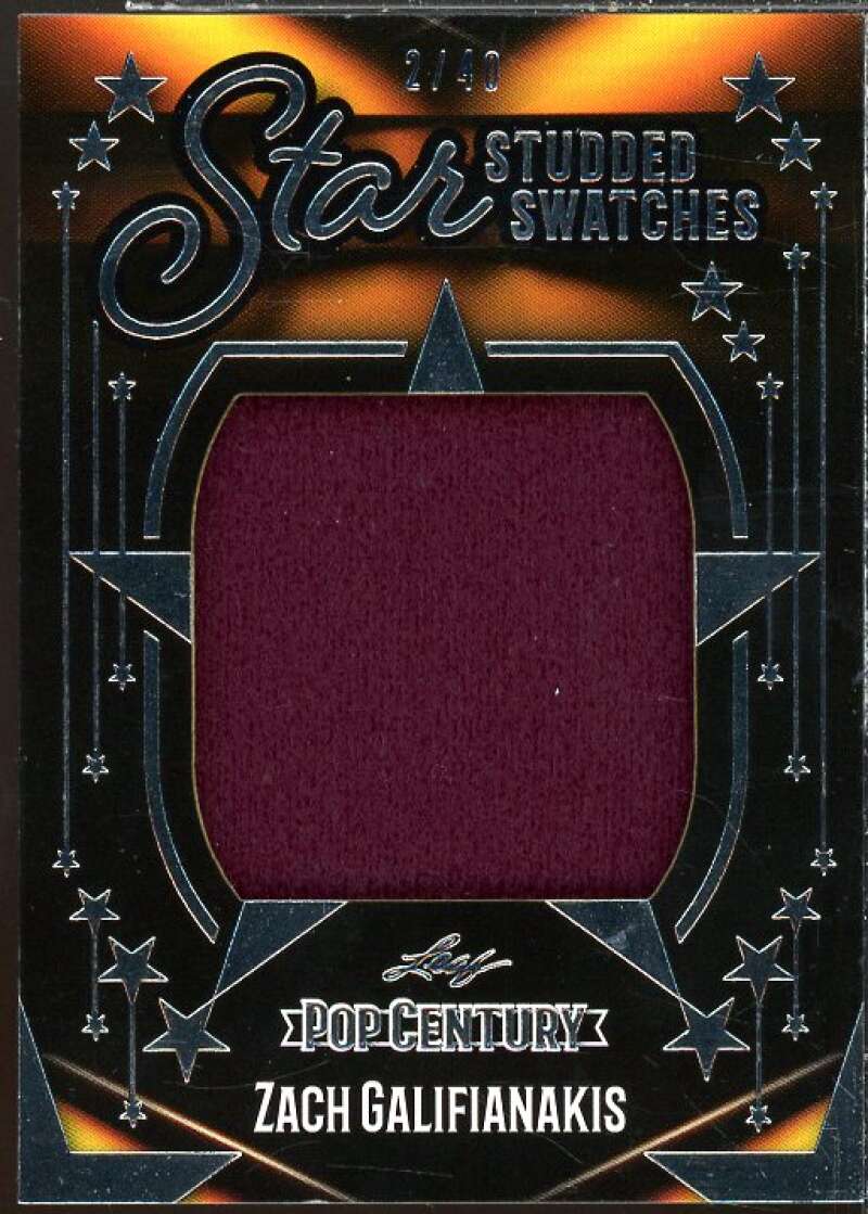 Z. Galifianakis 2023 Leaf Pop Century Metal Star Studded Swatches Silver #SSS50  Image 1