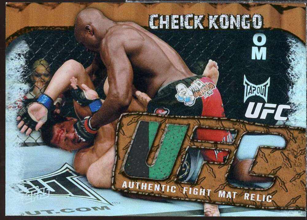 Cheick Kongo Card 2010 Topps UFC Main Event Fight Mat Relics #FMRCK  Image 1