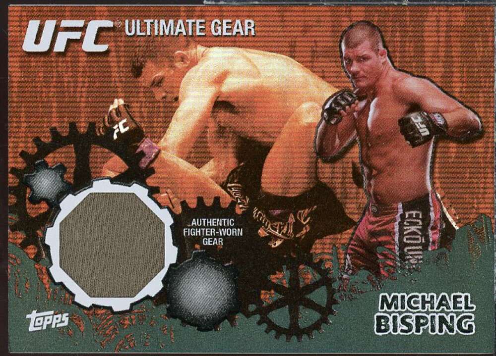 Michael Bisping Card 2010 Topps UFC Ultimate Gear Black #UGMB  Image 1