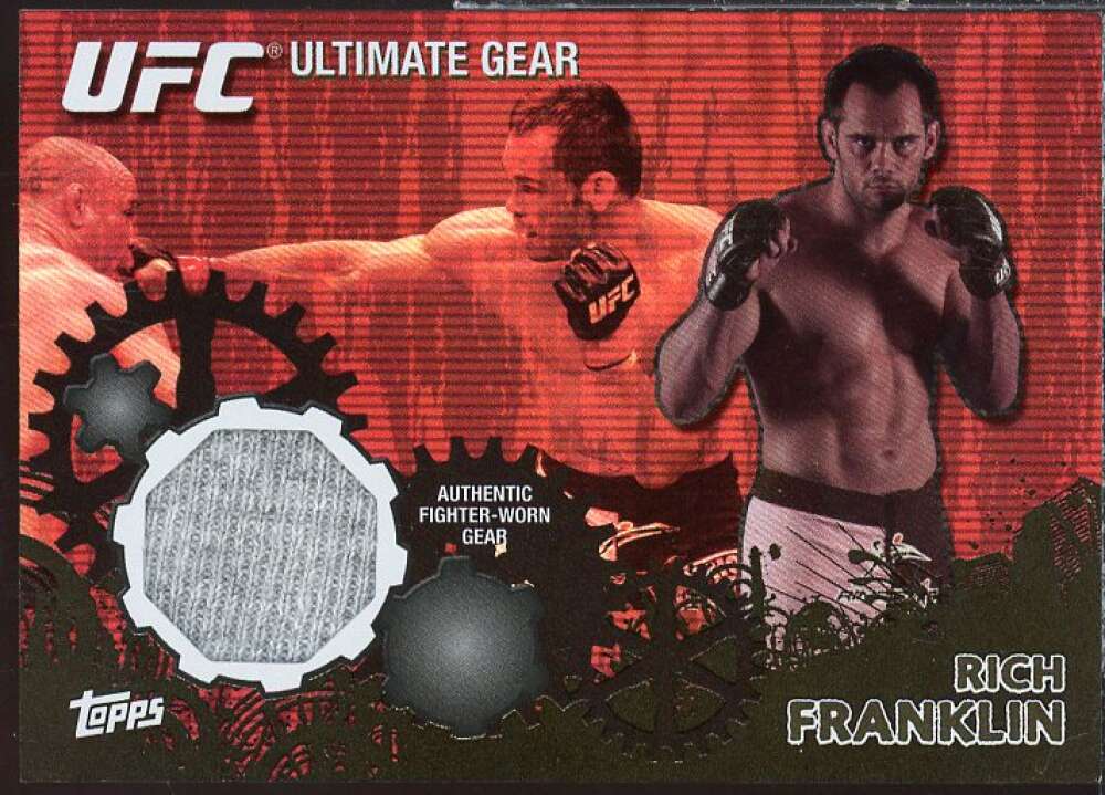 Rich Franklin Card 2010 Topps UFC Ultimate Gear Black #UGRF  Image 1