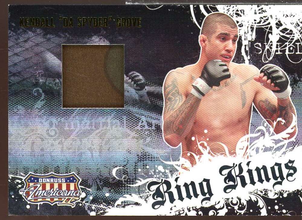 Kendall Grove Card 2008 Americana II Ring Kings Material #KG  Image 1