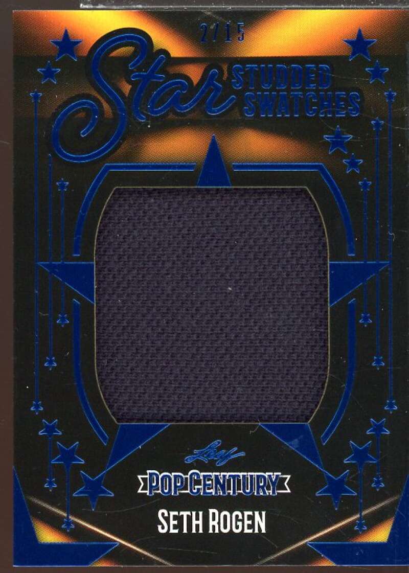 Seth Rogen Card 2023 Leaf Pop Century Metal Star Studded Swatches Blue #SSS47  Image 1