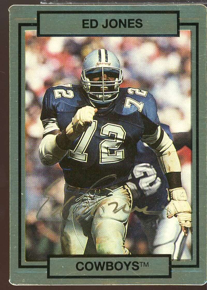 Ed Too Tall Jones Hand Signed Autograph Card 1990 Action Packed #55  Image 1