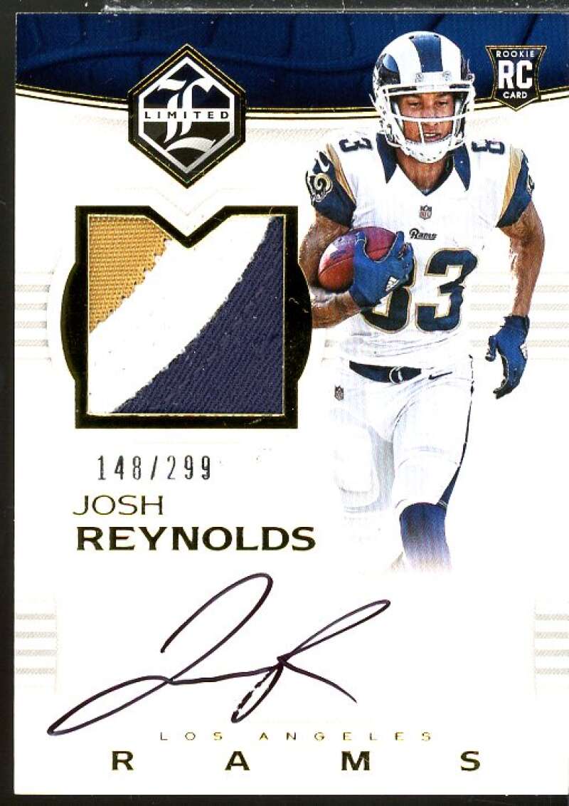 Josh Reynolds JSY AU/299 Rookie Card 2017 Limited #124  Image 1