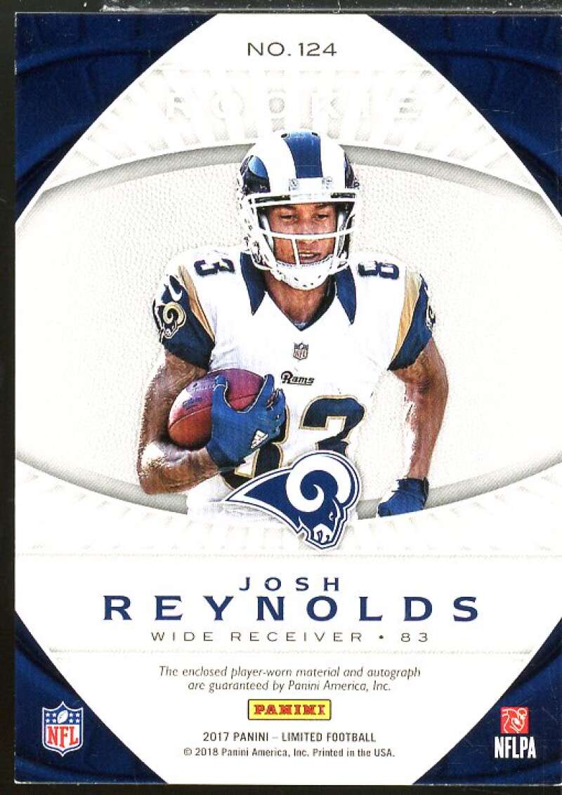 Josh Reynolds JSY AU/299 Rookie Card 2017 Limited #124  Image 2