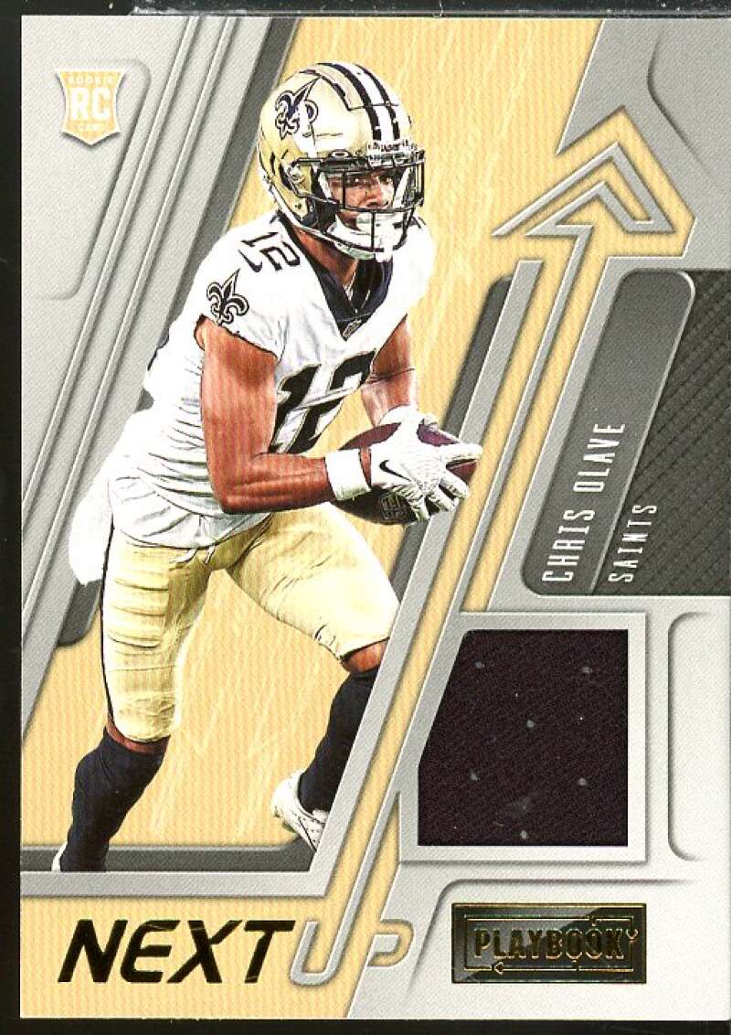Chris Olave Rookie Card 2022 Panini Playbook Next Up Jerseys #9  Image 1