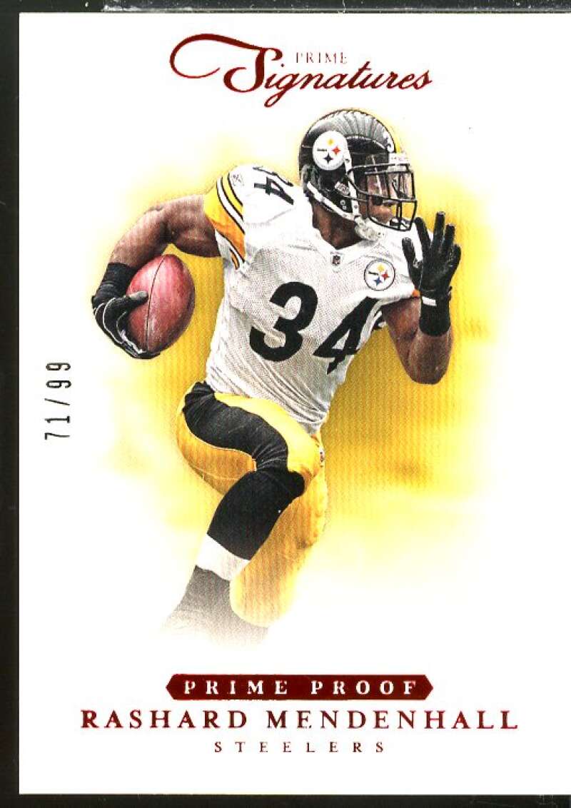 Rashard Mendenhall Card 2012 Prime Signatures Prime Proof Red #46  Image 1