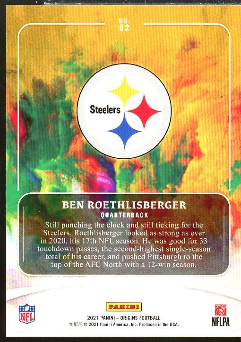 Ben Roethlisberger Card 2021 Panini Origins #82  Image 2