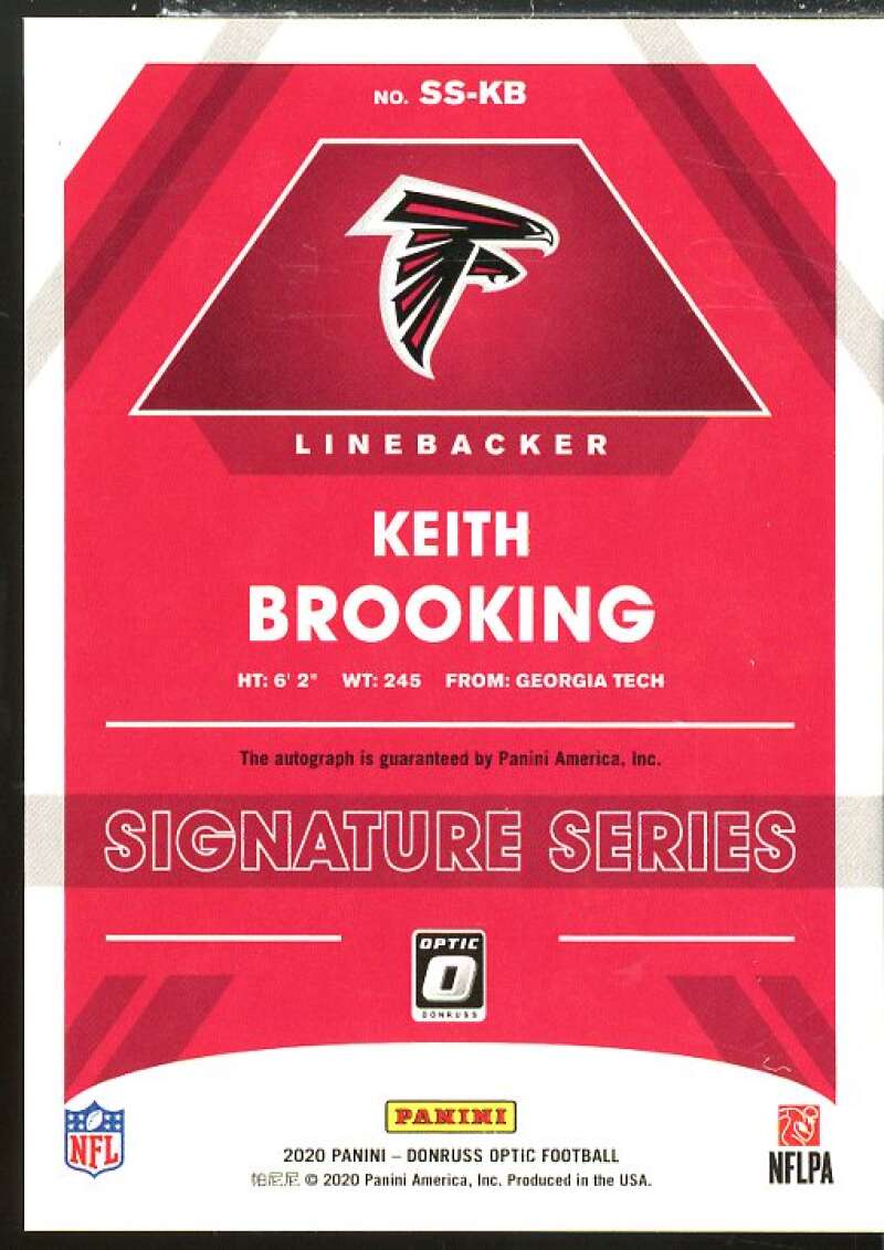 Keith Brooking Card 2020 Donruss Optic Signature Series #27  Image 2