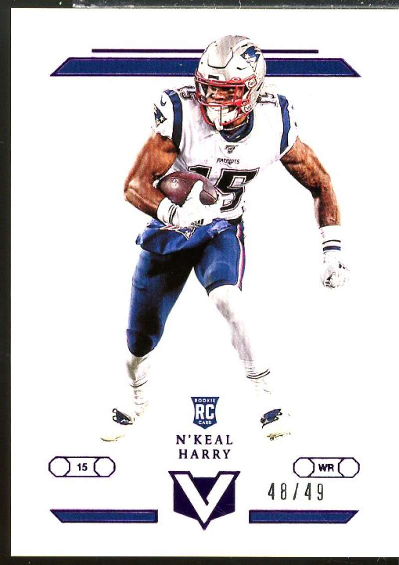 N'Keal Harry Rookie Card 2019 Panini Vertex Purple #5  Image 1