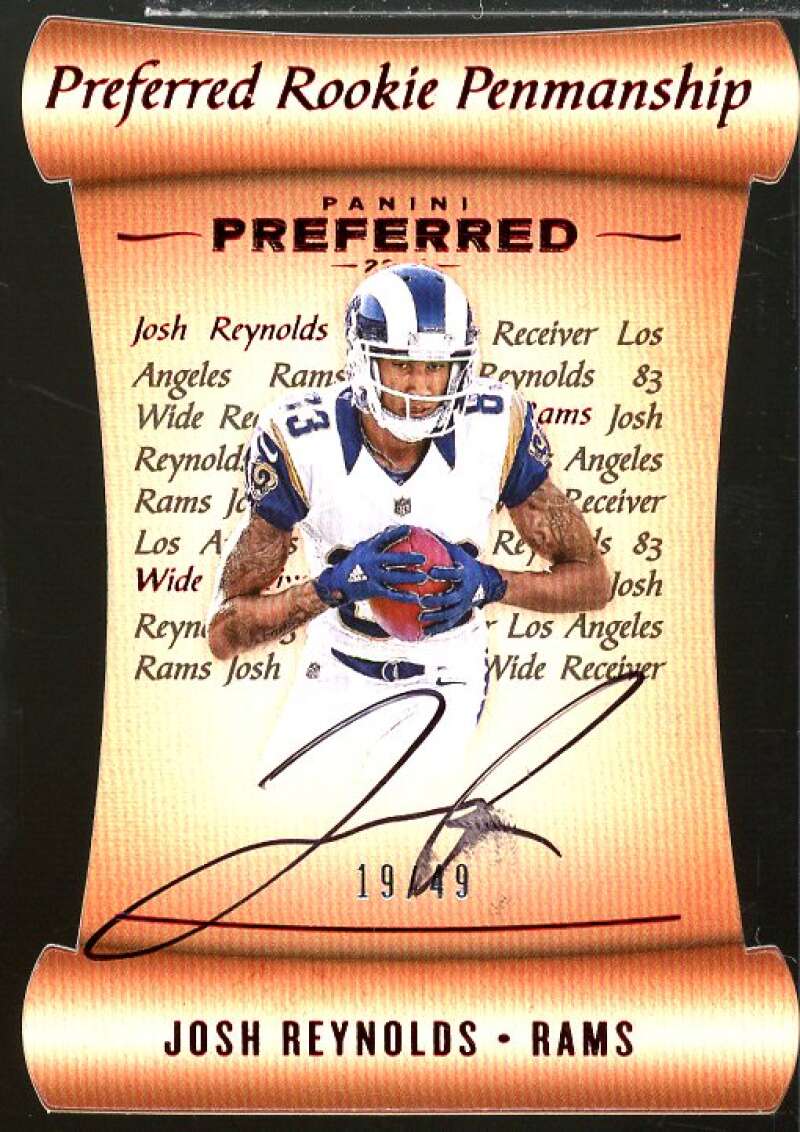 Josh Reynolds PEN AU Card 2017 Panini Preferred #181  Image 1