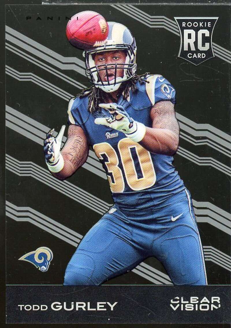 Todd Gurley SP/(Ball in air) Rookie Card 2015 Panini Clear Vision #110B  Image 1