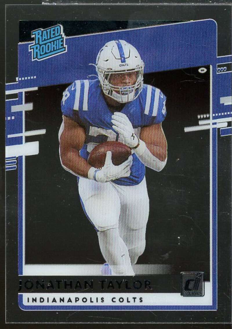 Jonathan Taylor Rookie Card 2020 Donruss Clearly Rated Rookies #16  Image 1