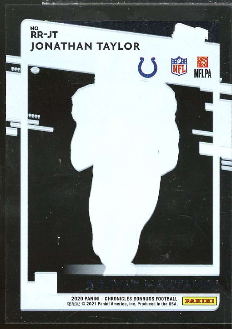 Jonathan Taylor Rookie Card 2020 Donruss Clearly Rated Rookies #16  Image 2