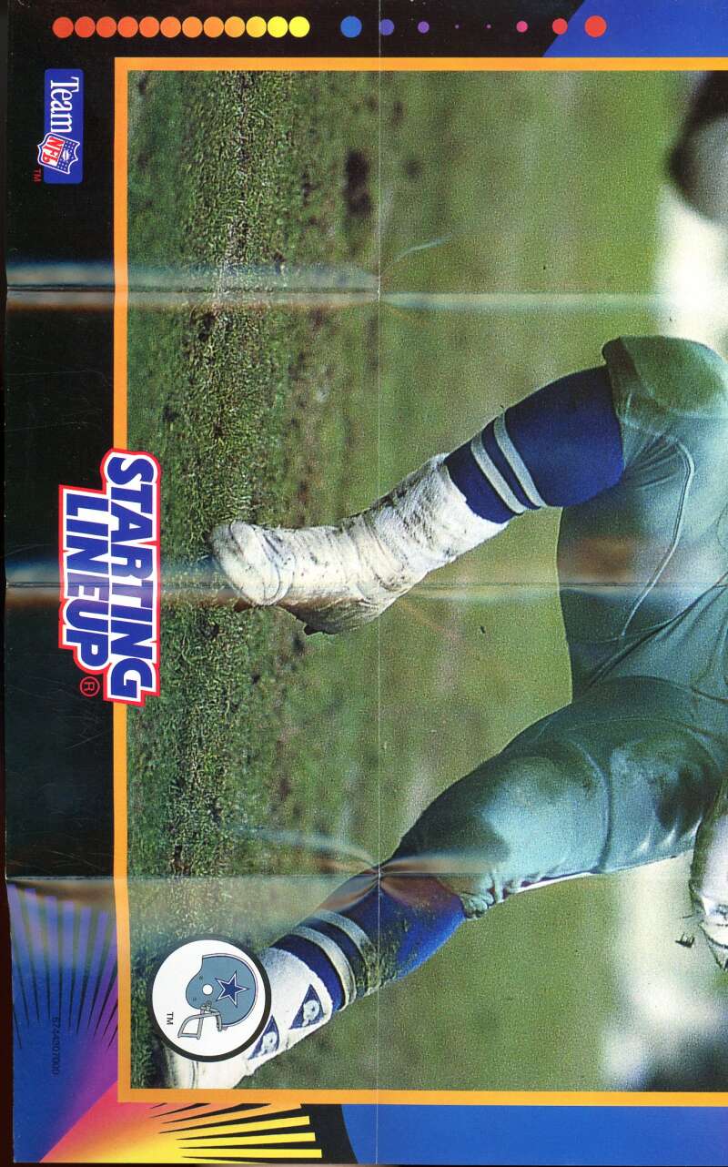 Emmitt Smith Card 1992 Starting Lineup Superstar Poster Series #NNO  Image 2