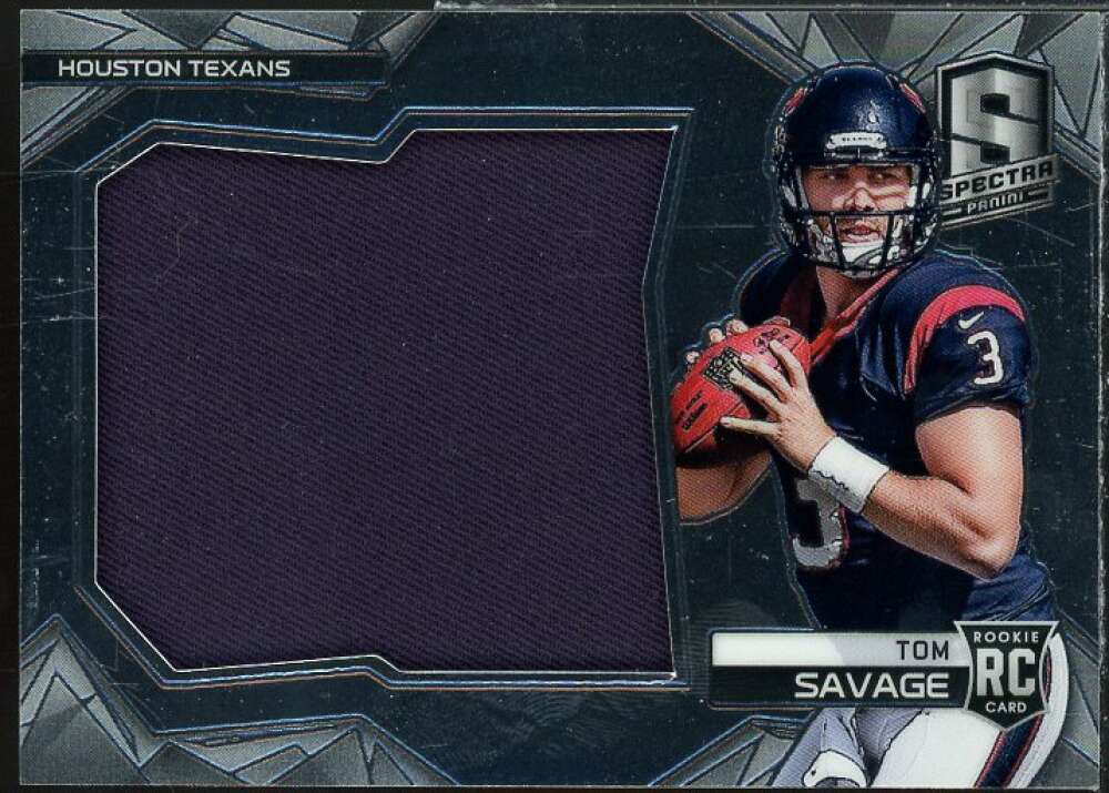 Tom Savage Rookie Card 2014 Panini Spectra Rookie Jumbo Jerseys #37  Image 1