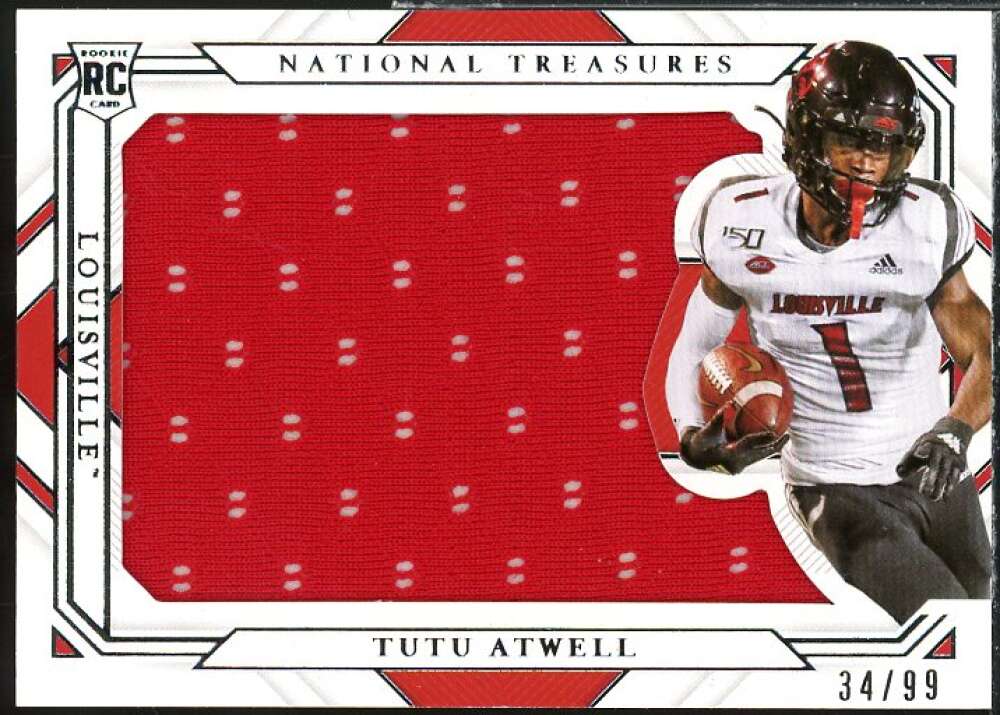 Tutu Atwell RC 2021 Panini National Treasures Collegiate Rookie Silhouettes #18  Image 1