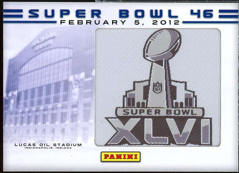 Peyton Manning SB46 MVP Card 2012 Panini Super Bowl XLVI Patches #PM  Image 1