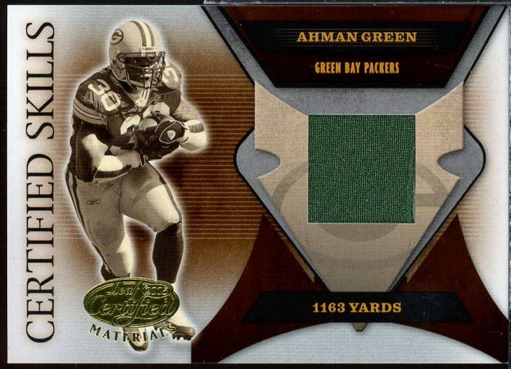 Ahman Green Card 2005 Leaf Certified Materials Certified Skills Jersey #24  Image 1