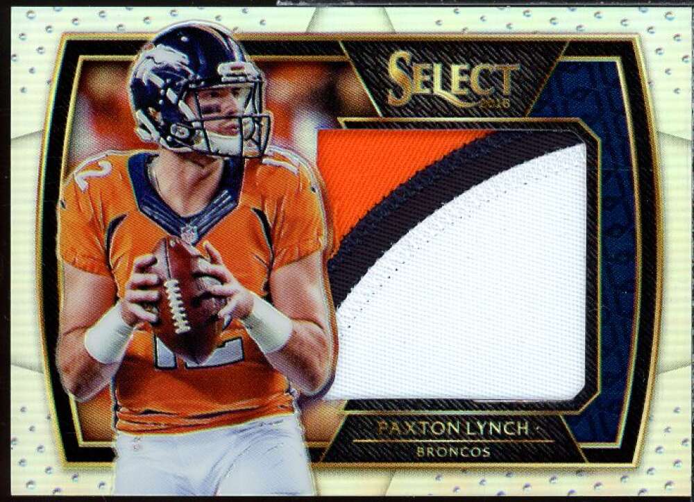 Paxton Lynch Card 2016 Select Jumbo Rookie Swatches Prizm #7  Image 1