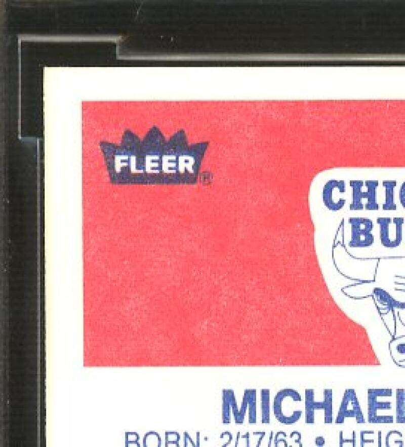 1986-87 fleer #57 MICHAEL JORDAN chicago bulls rookie card BGS BCCG 10 Image 7