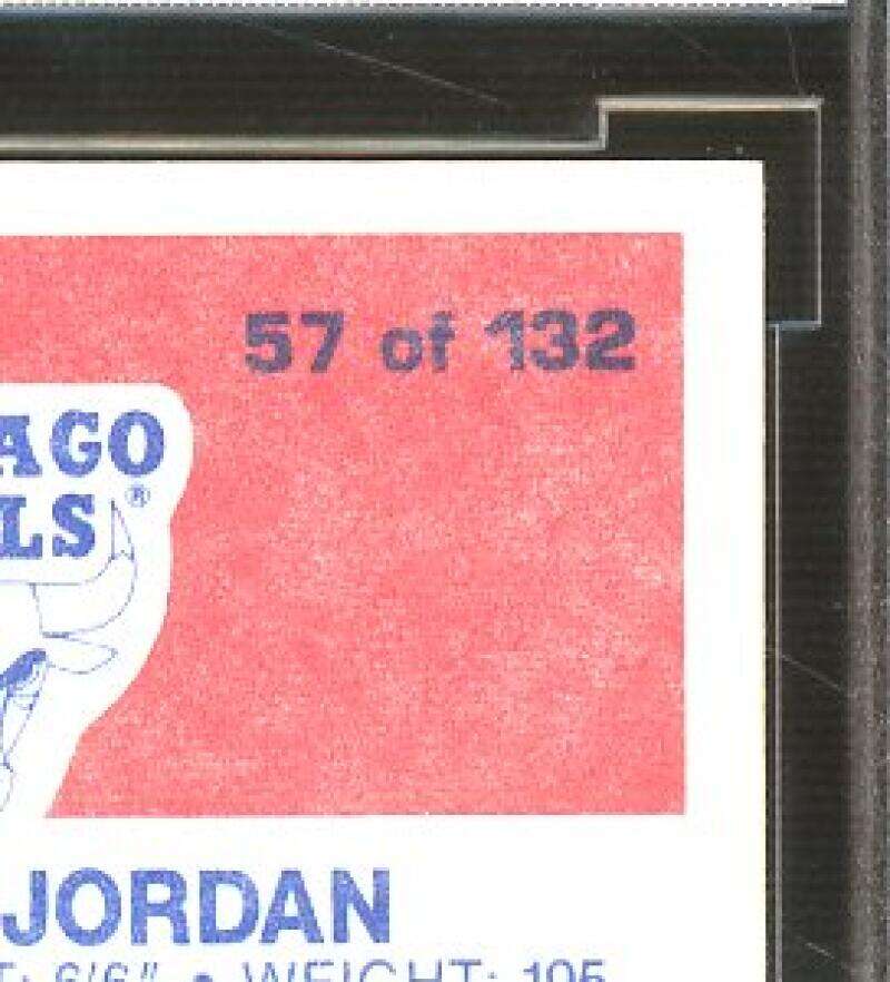 1986-87 fleer #57 MICHAEL JORDAN chicago bulls rookie card BGS BCCG 10 Image 8