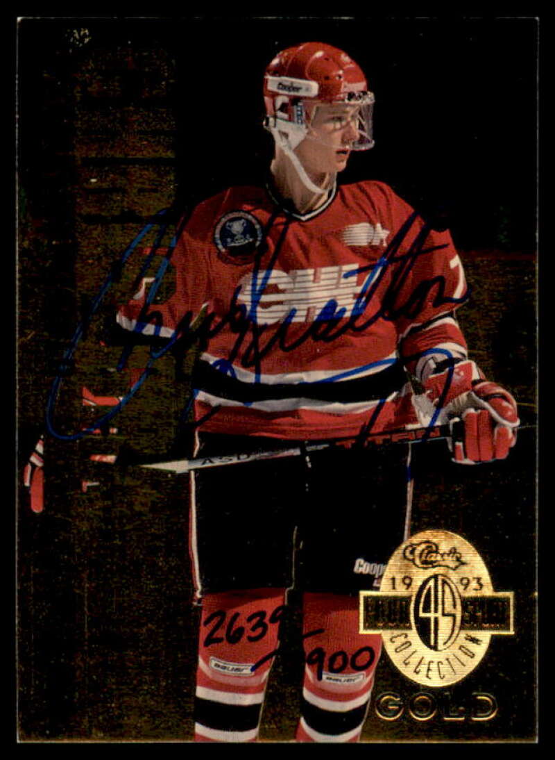 Chris Gratton AU Card 1993 Classic Four Sport Gold #AU2  Image 1