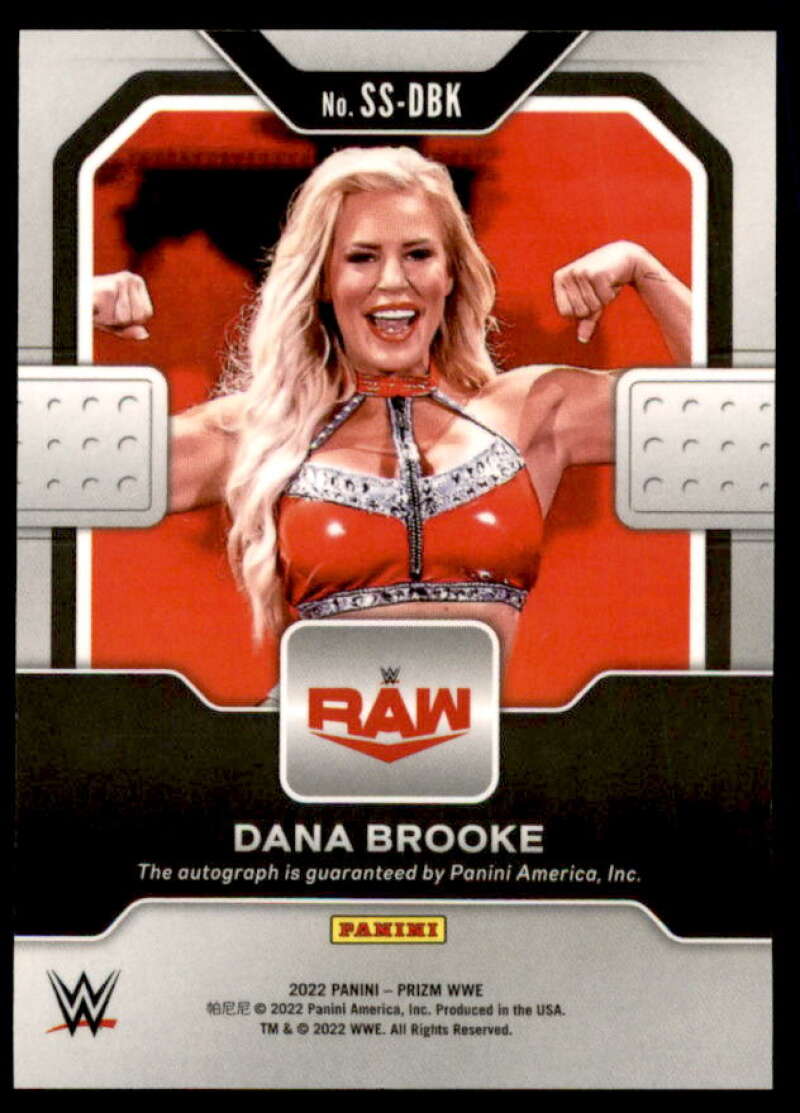 Dana Brooke Card 2022 Panini Prizm WWE Sensational Signatures #SSDBK  Image 2