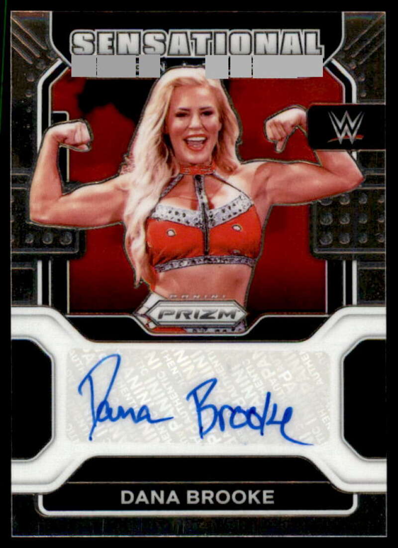 Dana Brooke Card 2022 Panini Prizm WWE Sensational Signatures #SSDBK  Image 1