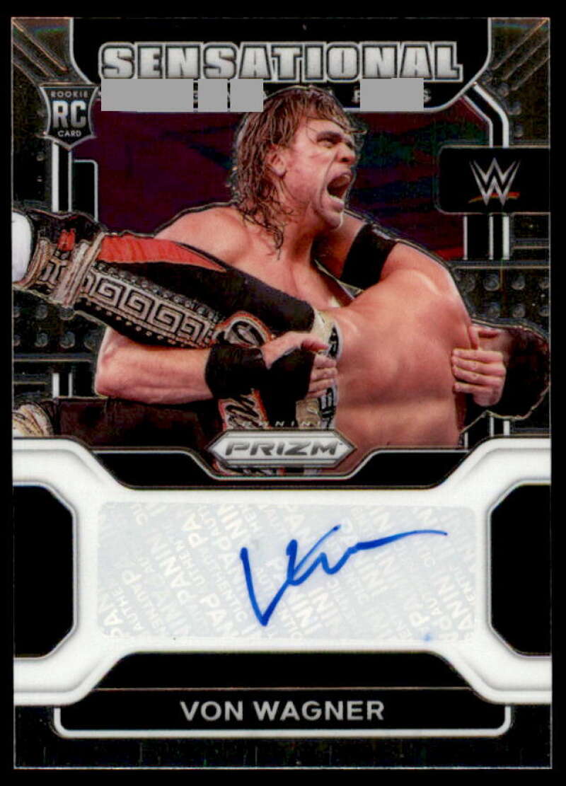 Von Wagner Card 2022 Panini Prizm WWE Sensational Signatures #SSVWG  Image 1