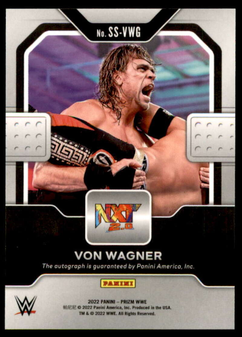 Von Wagner Card 2022 Panini Prizm WWE Sensational Signatures #SSVWG  Image 2