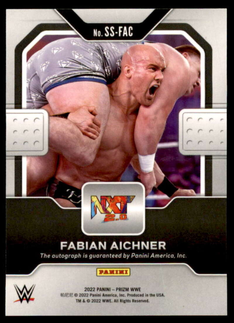 Fabian Aichner Card 2022 Panini Prizm WWE Sensational Signatures #SSFAC  Image 2