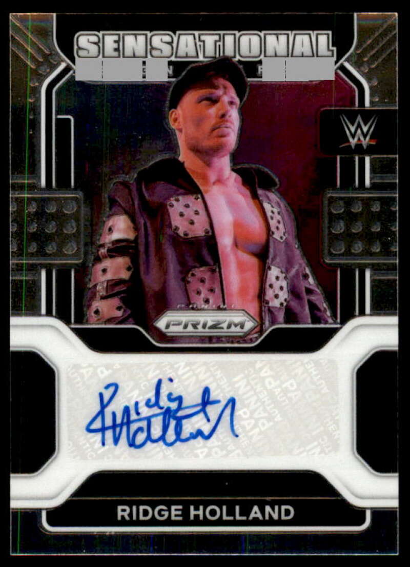 Ridge Holland Card 2022 Panini Prizm WWE Sensational Signatures #SSRHL  Image 1