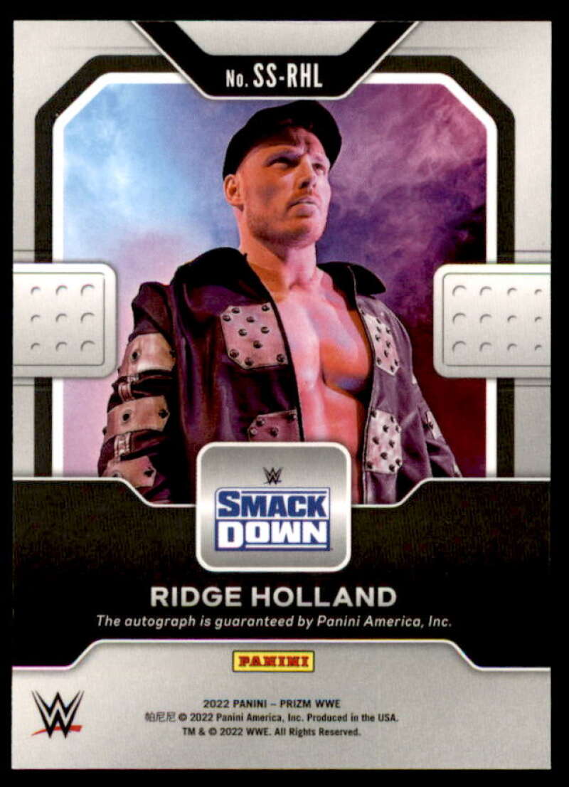 Ridge Holland Card 2022 Panini Prizm WWE Sensational Signatures #SSRHL  Image 2