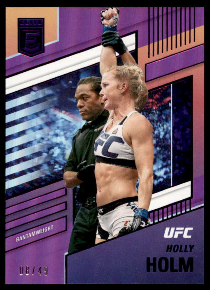 Holly Holm/Elite Card 2022 Panini Chronicles UFC Purple #249  Image 1