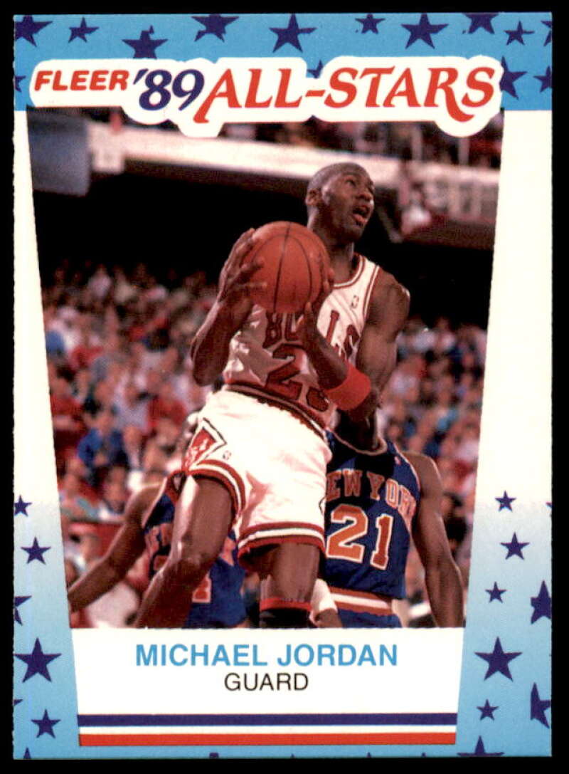 Michael Jordan Card 1989-90 Fleer Stickers #3  Image 1