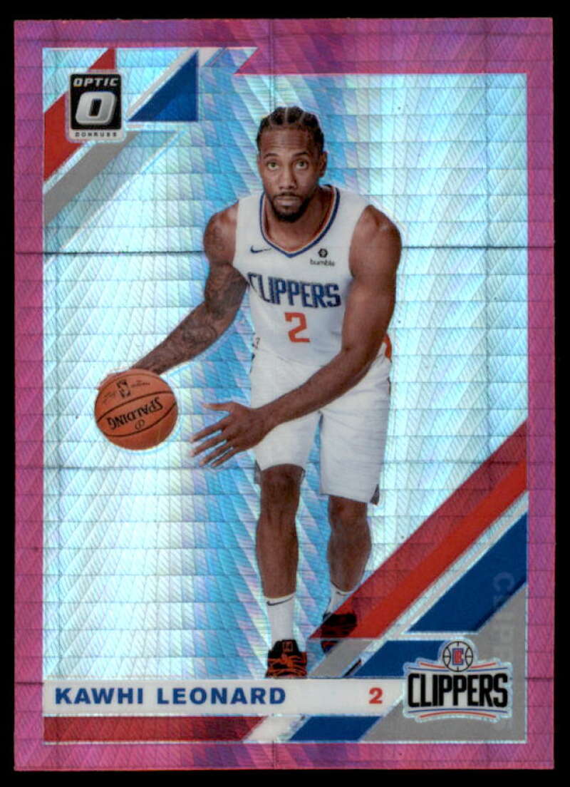 Kawhi Leonard Card 2019-20 Donruss Optic Hyper Pink #30  Image 1