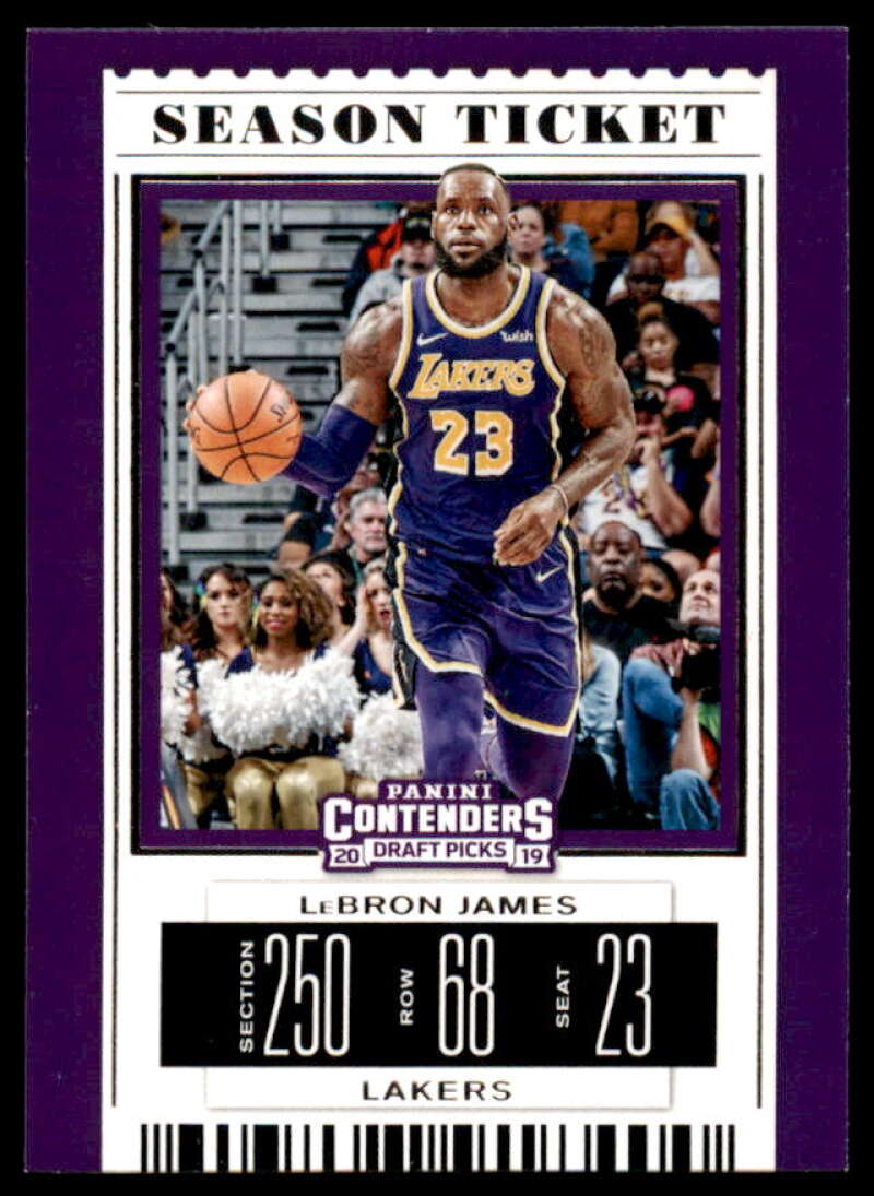 LeBron James Card 2019-20 Panini Contenders Draft Picks Variations #38  Image 1