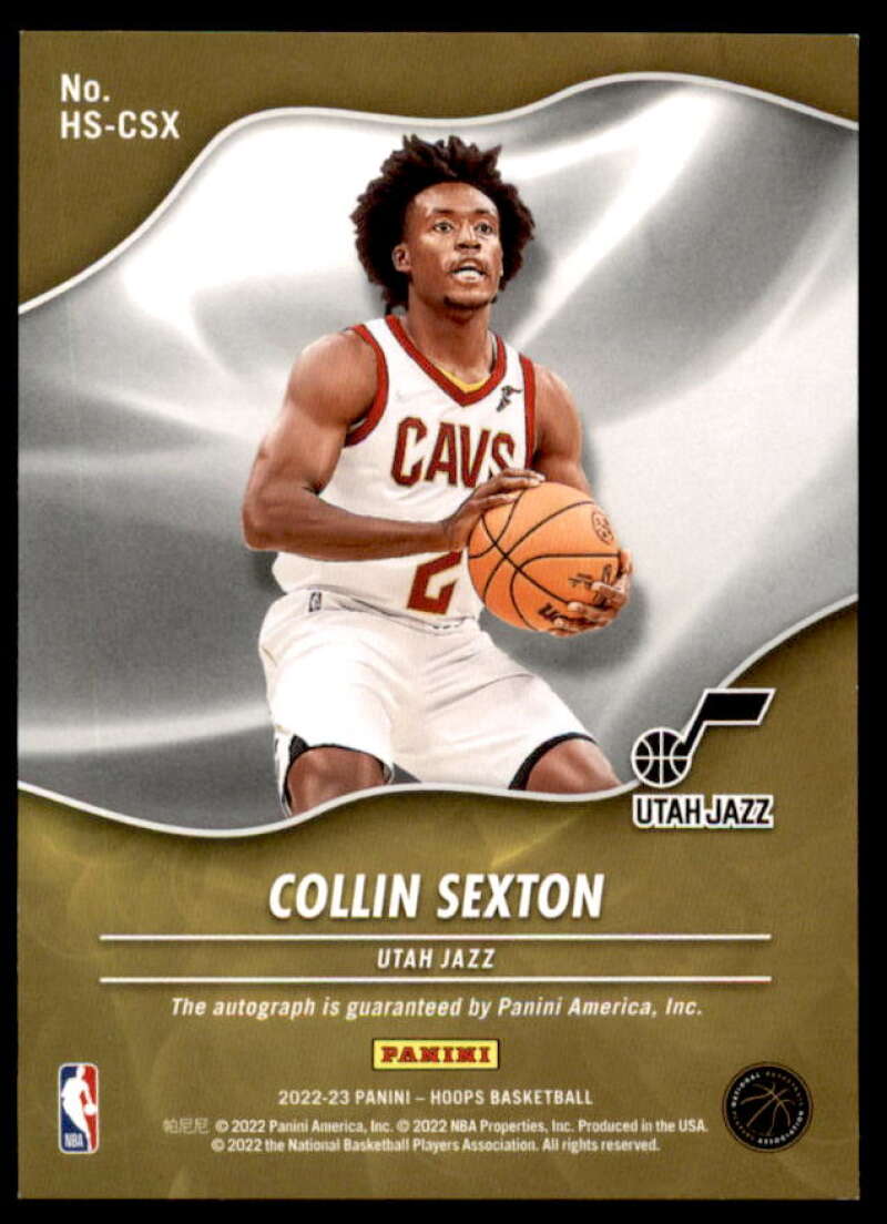 Collin Sexton Card 2022-23 Hoops Hot Signatures #35  Image 2