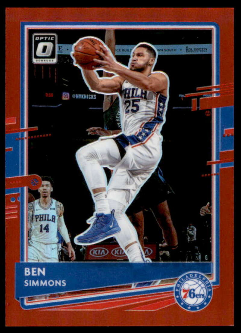 Ben Simmons Card 2020-21 Donruss Optic Red #111  Image 1