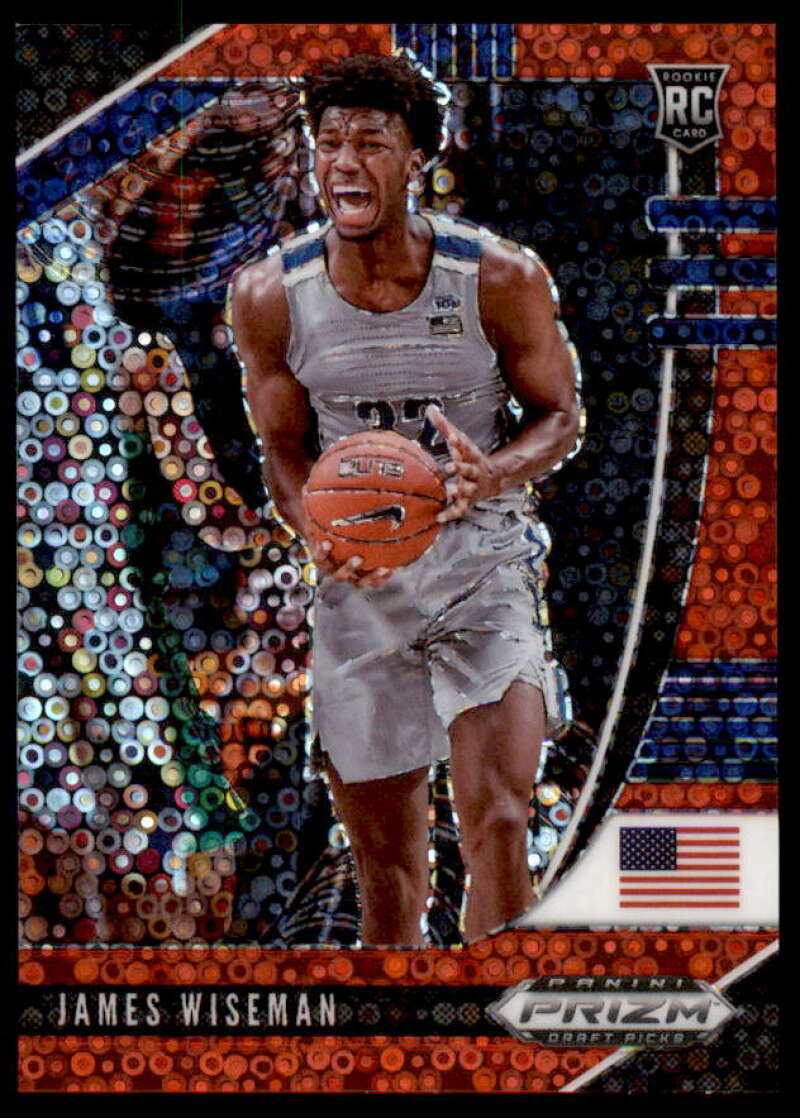 James Wiseman Rookie 2020-21 Panini Prizm Draft Picks Prizms Fast Break Red #2  Image 1