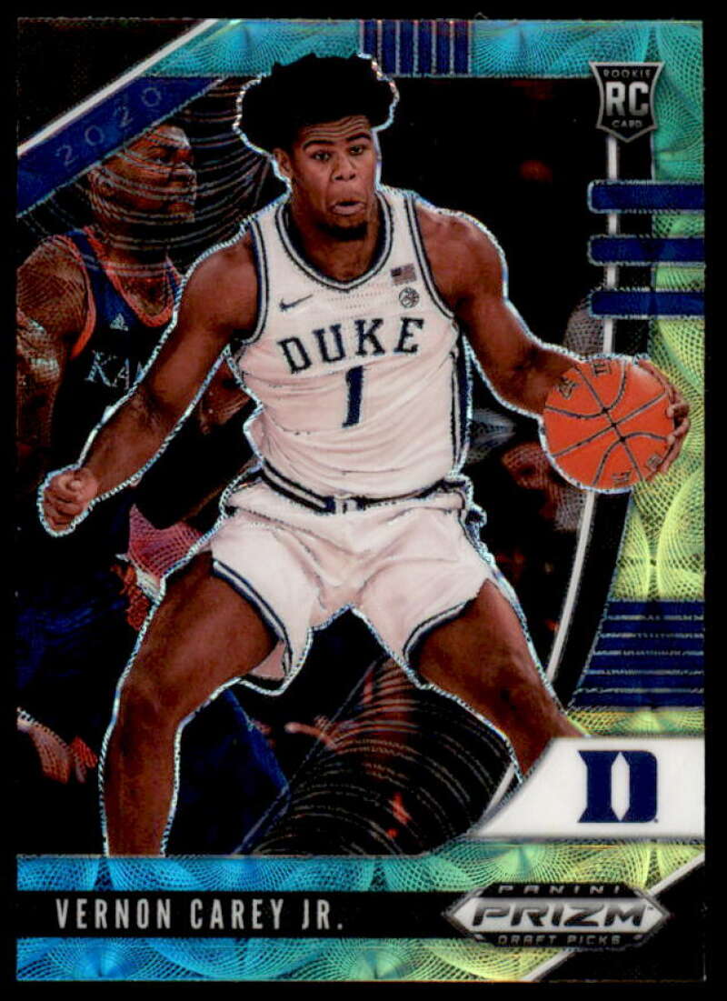 Vernon Carey Jr. 2020 Prizm Draft Picks Prizms Choice Blue Yellow and Green #67  Image 1