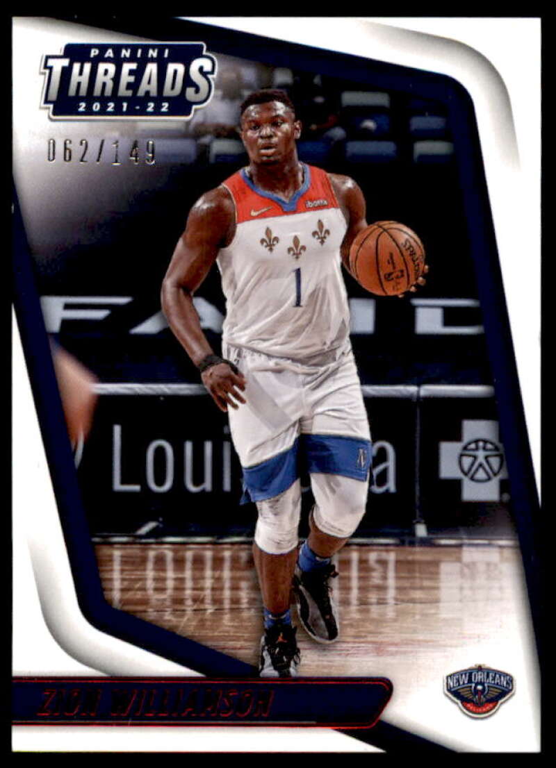 Zion Williamson/Threads Card 2021-22 Panini Chronicles Red #89  Image 1