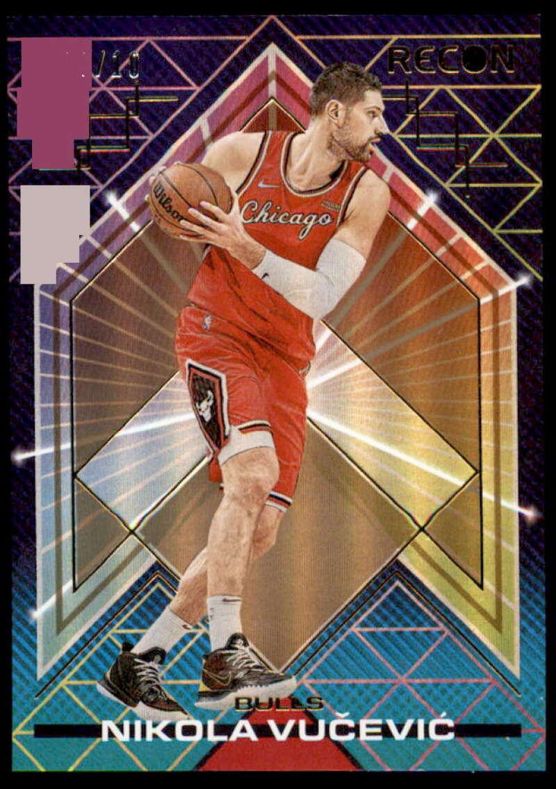 Nikola Vucevic Card 2021-22 Panini Recon Holo Gold #128  Image 1