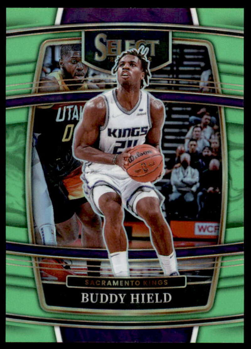 Buddy Hield Card 2021-22 Select Prizms Neon Green #1  Image 1