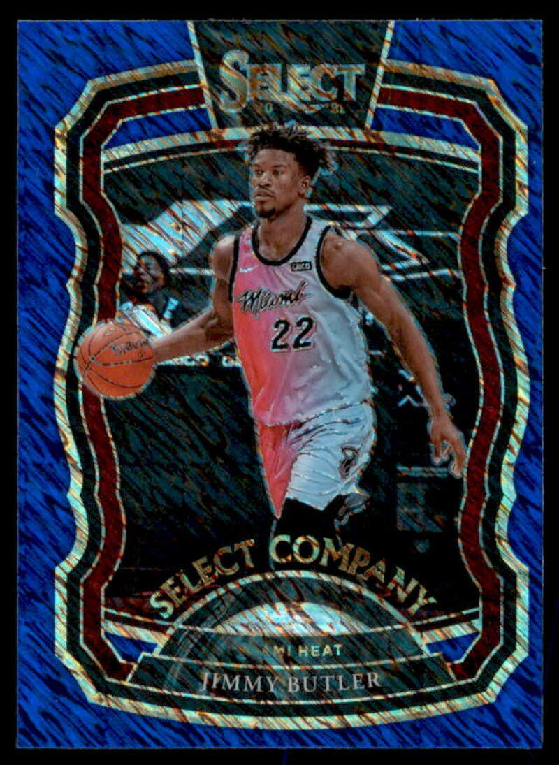Jimmy Butler Card 2020-21 Select Company Prizms Blue #11  Image 1