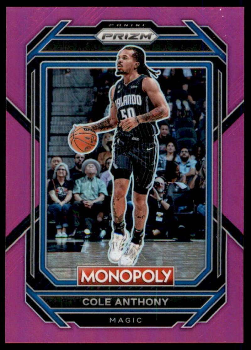 Cole Anthony Card 2022-23 Panini Prizm Monopoly Pink #64  Image 1