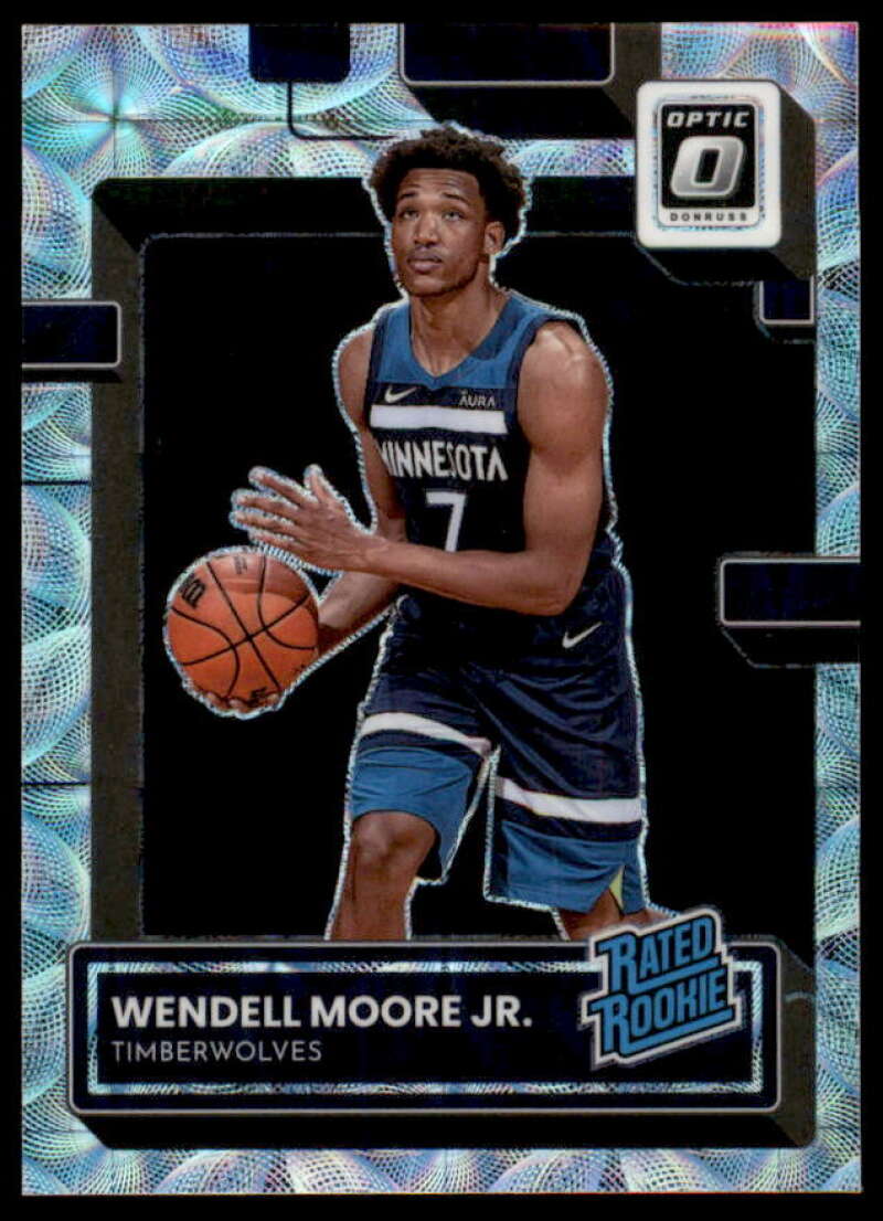 Wendell Moore Jr. RR Rookie Card 2022-23 Donruss Optic Premium Box Set #201  Image 1