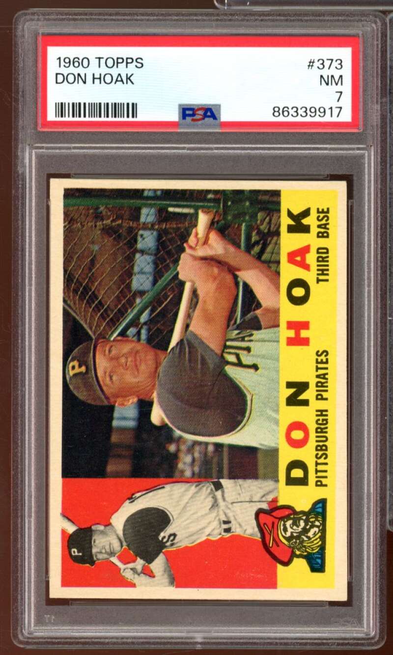 Don Hoak Card 1960 Topps #373 PSA 7 Image 1